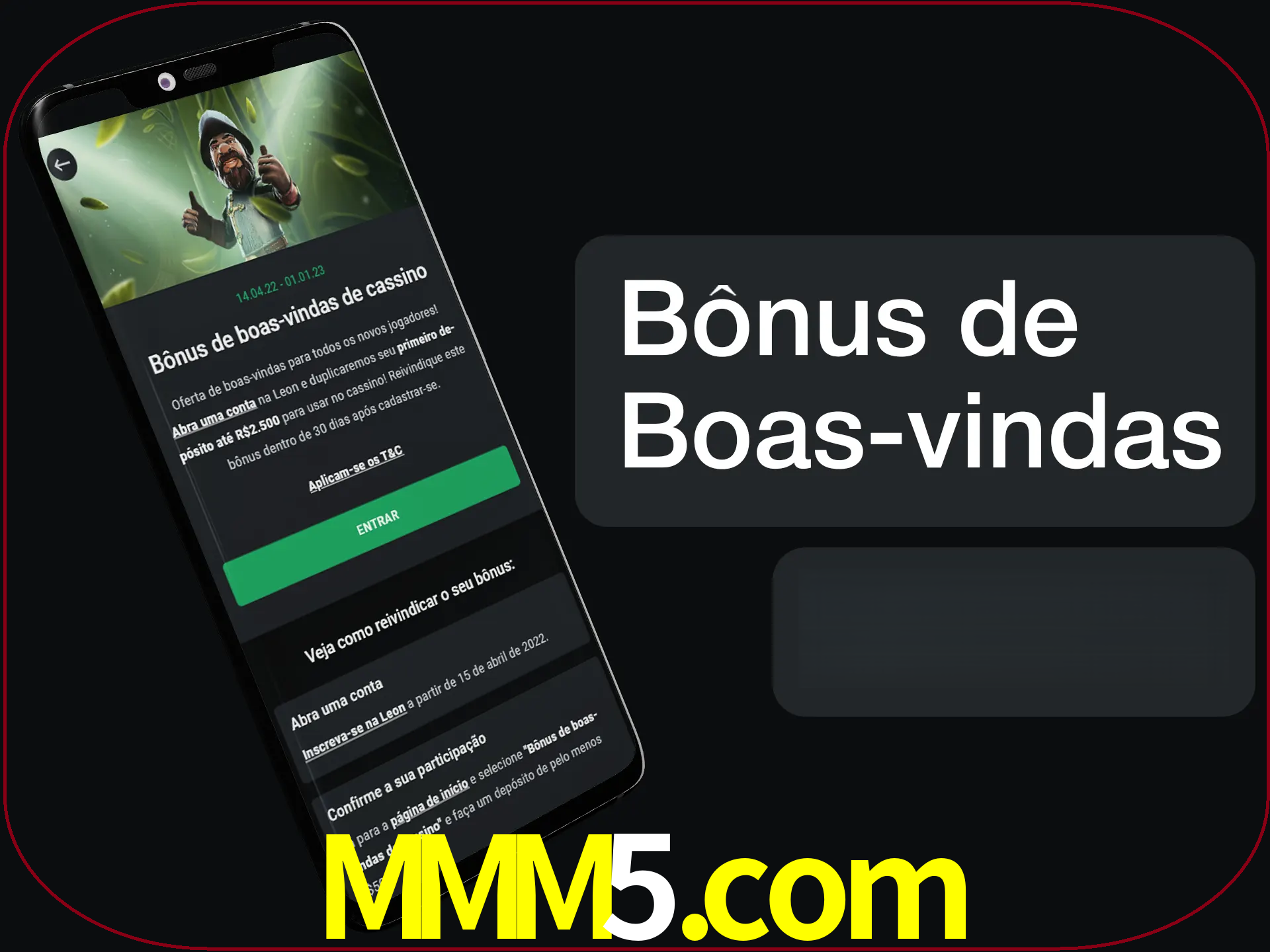 Não se esqueça de usar o bônus de boas-vindas.